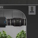 AC INFINITY CLOUDLINE PRO S10, Quiet Inline Duct Fan System with Speed Controller, 10-Inch
