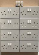 MDF Blank Socket Board - 16 way