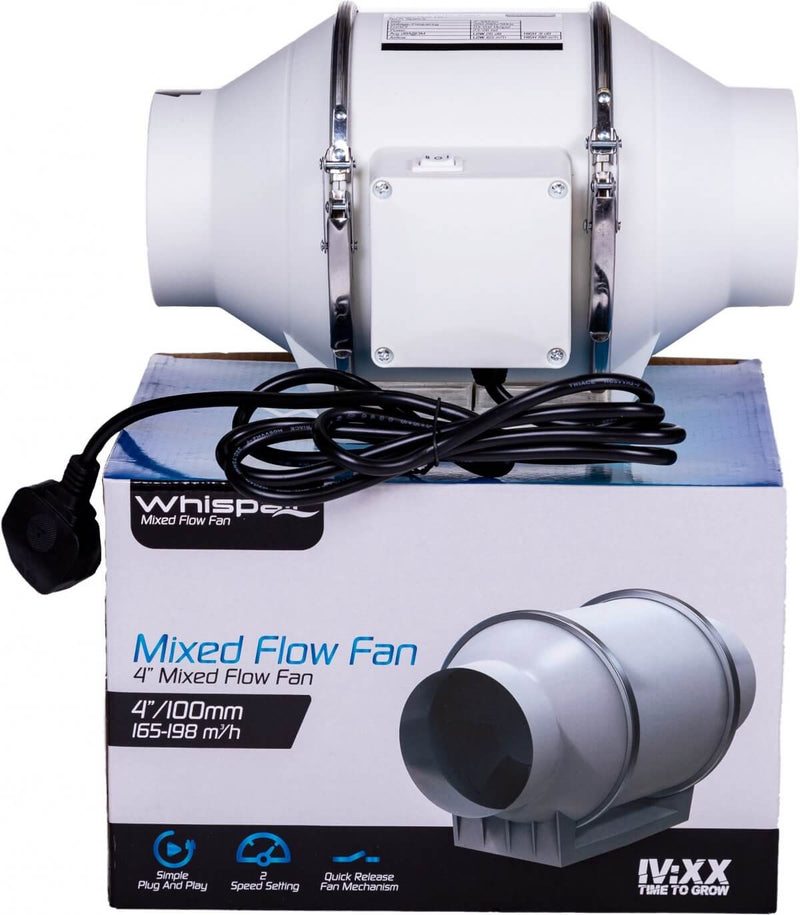 WhispAir Mixed flow filter kit 100mm (4 inch)