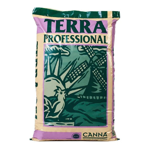 50l bag of CANNA Terra Professional Growing Media. available from Critical mass Systems.
