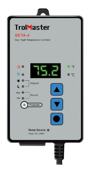 TrolMaster Beta-4 day/night temperature controller available to buy from Critical Mass Systems